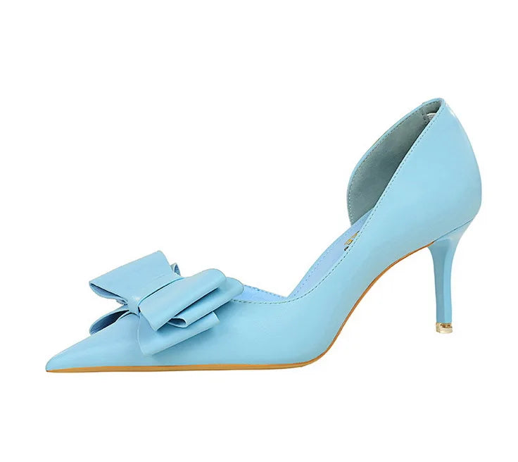 Bowknot Stiletto Heel Pumps