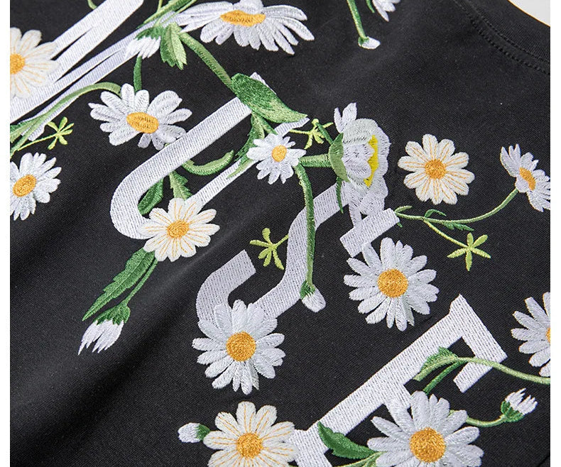Embroidered Floral T-Shirt