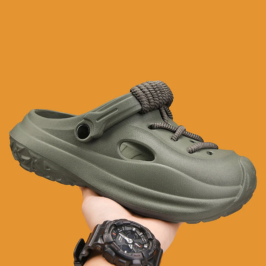 Men's Summer Slippers Platform Sandals Clogs Waterproof Beach Slippers Strap Design Flip Flops Slides