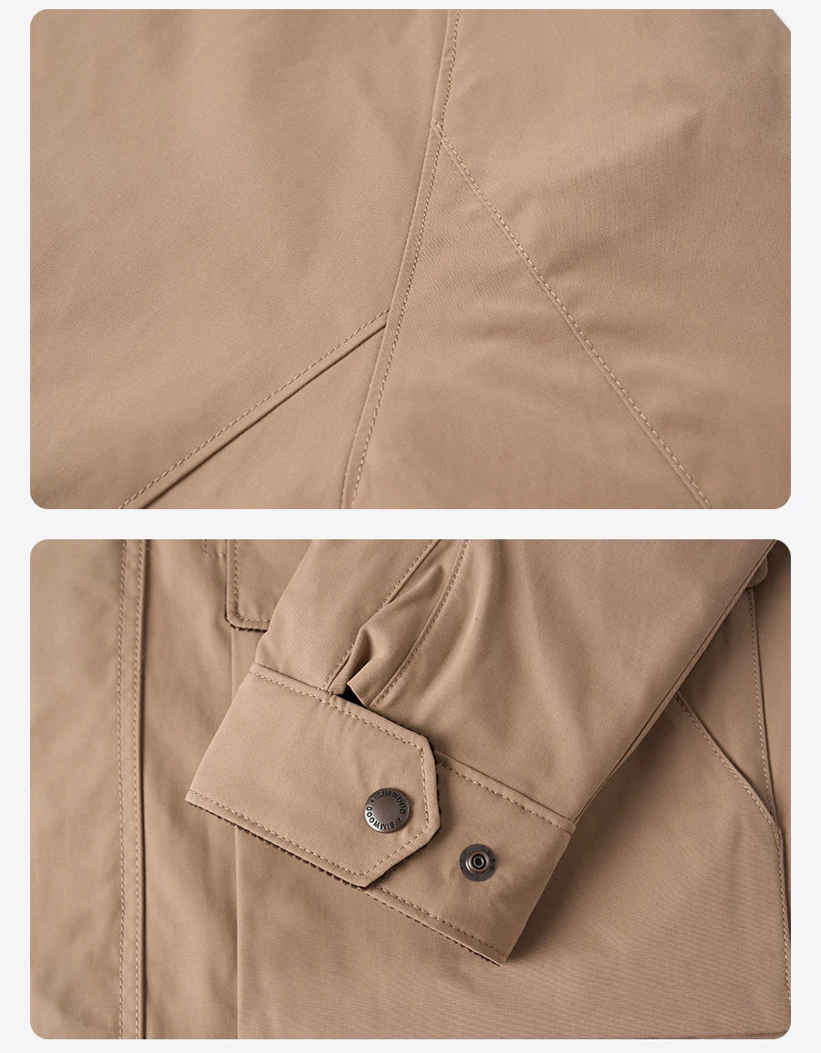 Men's Spring Oversize Water Repellent Washed Vintage Coats Jacket
