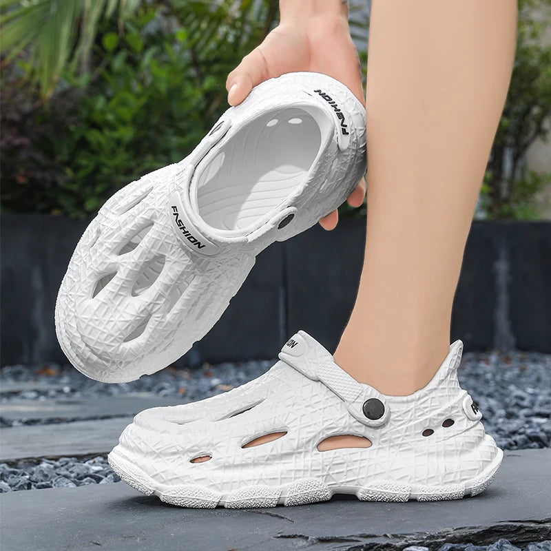 Men's Summer Slippers Platform Sandals Clogs Waterproof Beach Slippers Flip Flops Slides