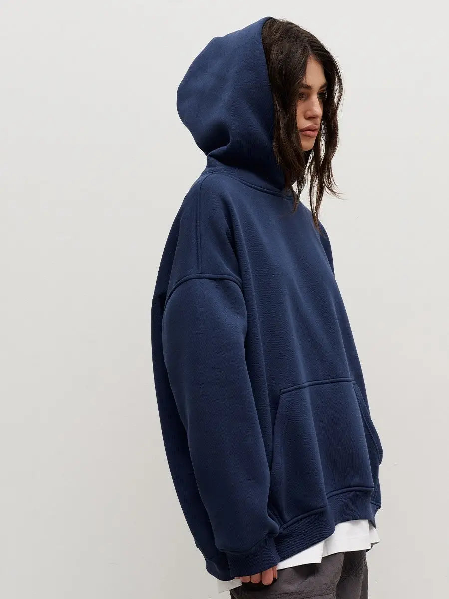 Women's  Oversized Fleece Pullover Hoodie