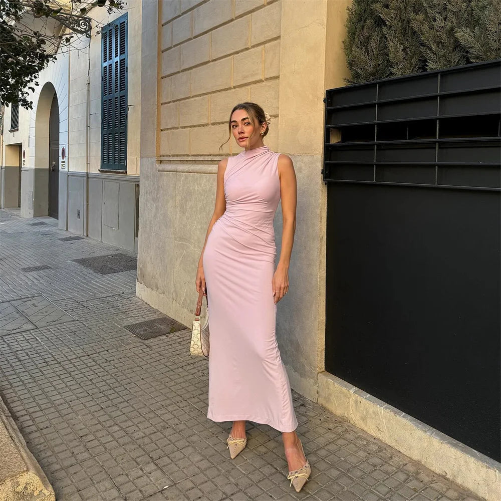 Pleated Maxi Dress