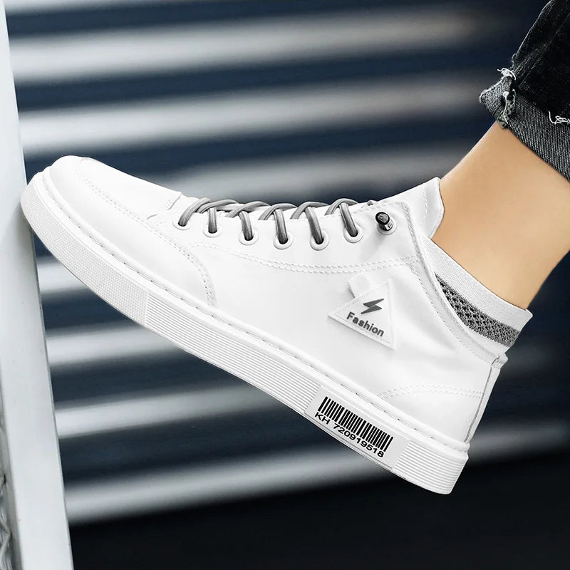 Simple Design Casual Sneakers - Men's Flat Skateboard & Running Trainers