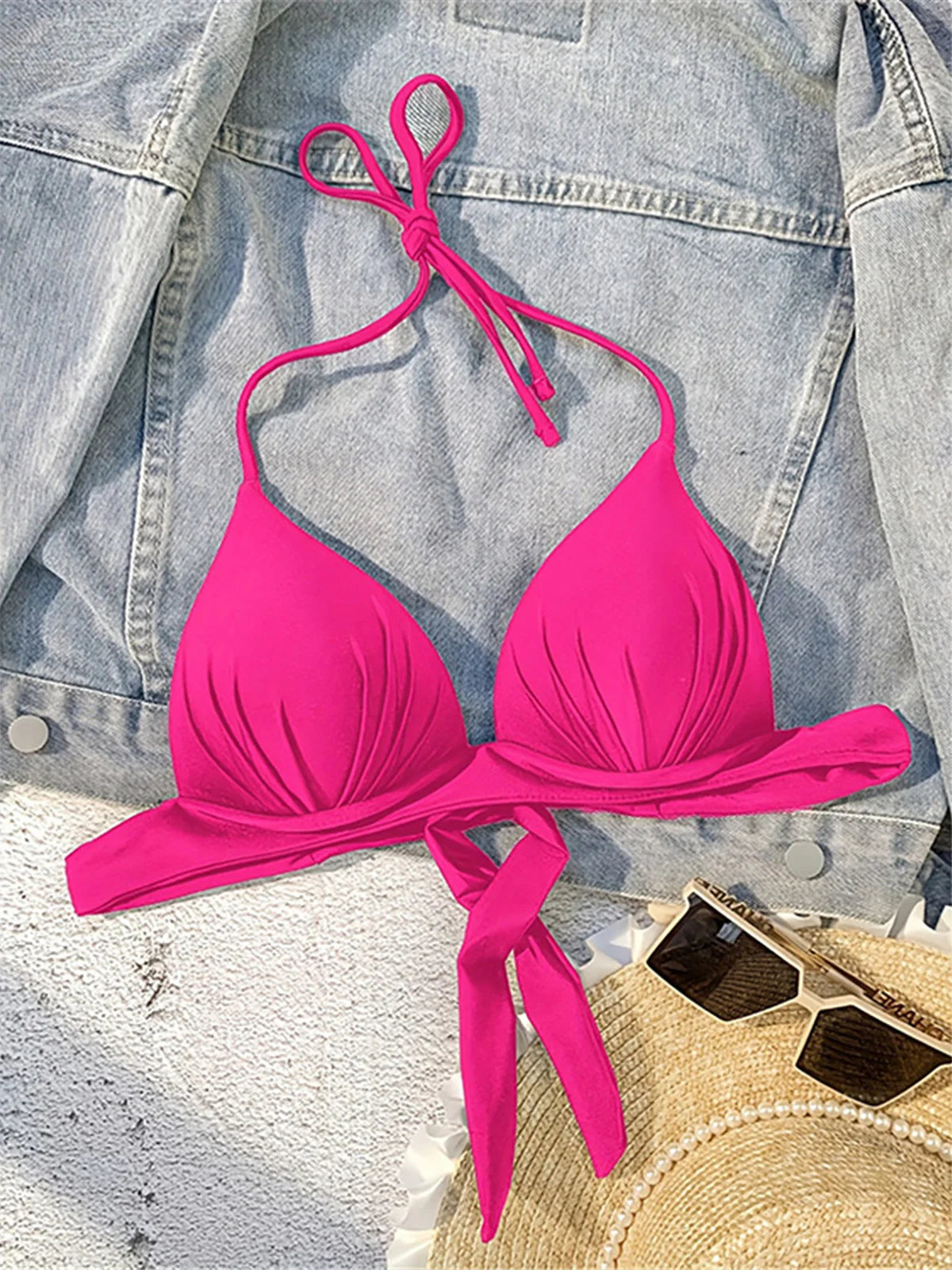 Bra Cup Halter Bikini Top
