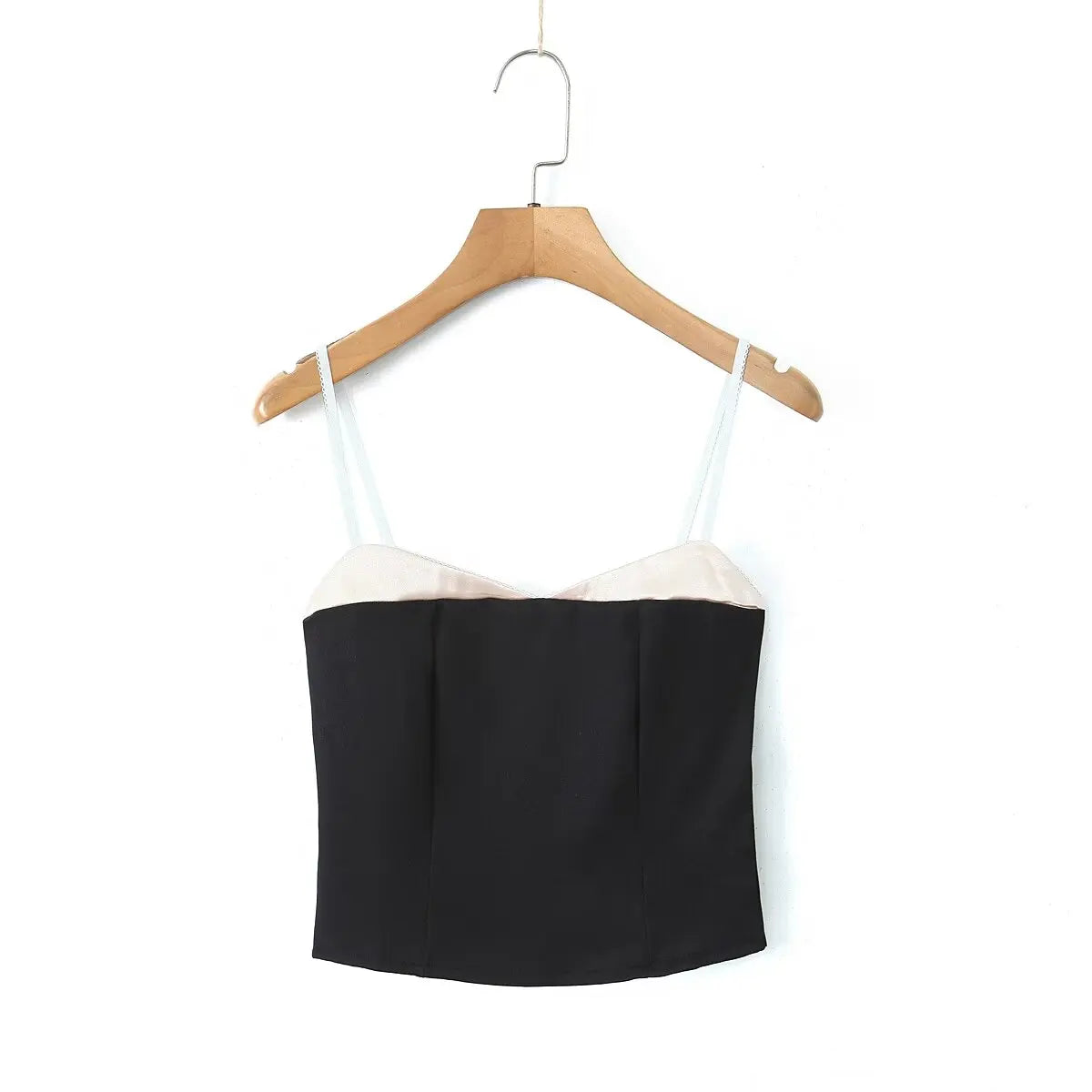 Colour Blocking Crop Top Cami - Sleeveless Slim Tank Top Y2K Style
