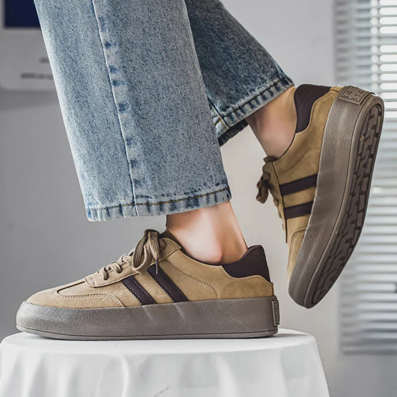 Men's Casual Platform Sneakers - Sports Skateboard Running Shoes