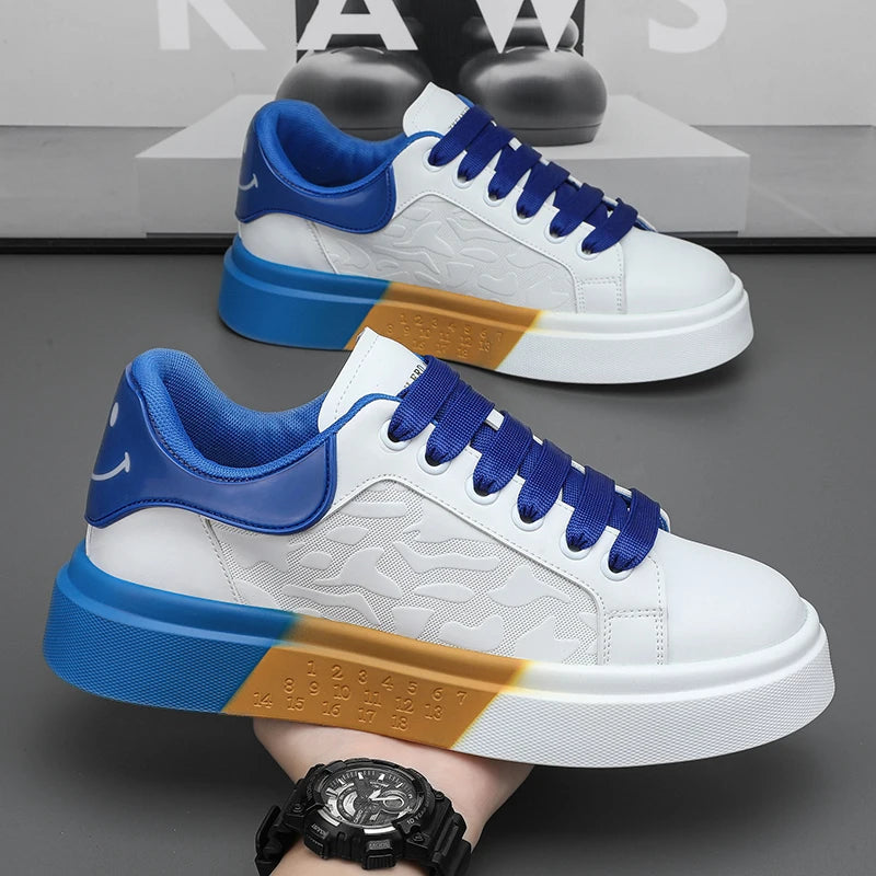 Men's Casual Platform Skateboard Tennis Sports Comfortable Vulcanized Sneakers