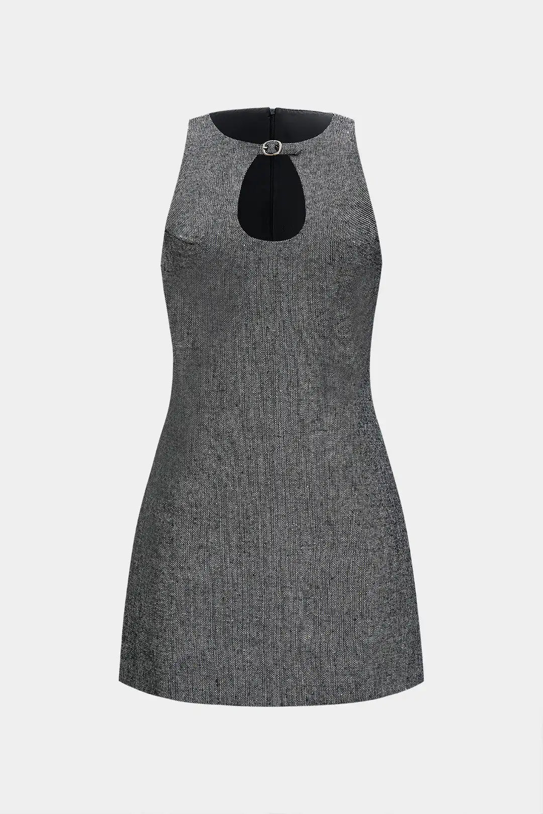 Women's Cut Out Buckle Sleeveless Mini Dress