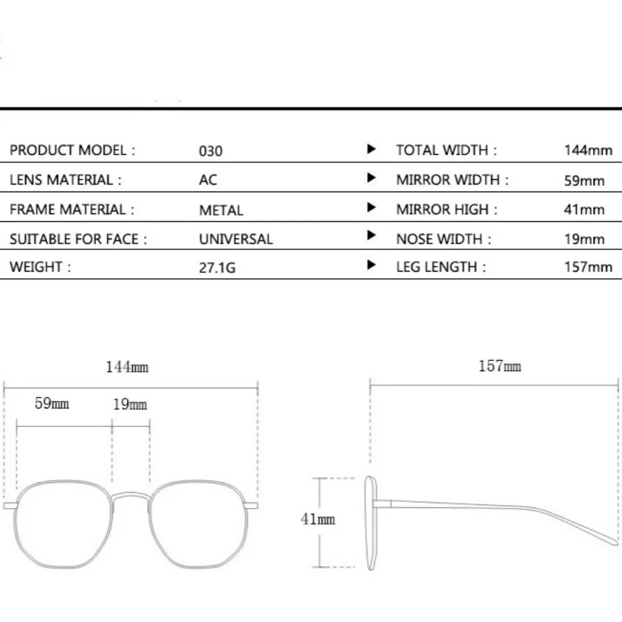 Frameless Polygonal Sunglasses - Unisex UV400 Protection Hip-Hop Style Outdoor Shades