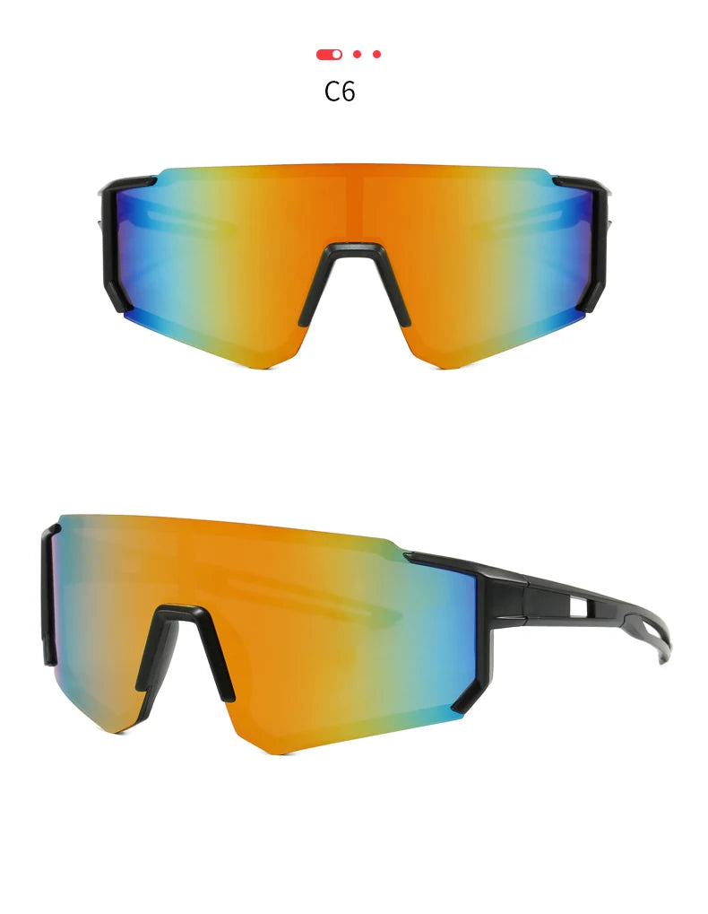 3 Pack Classic Outdoor Sport Sunglasses - Large Frame Unisex Integrated Goggles