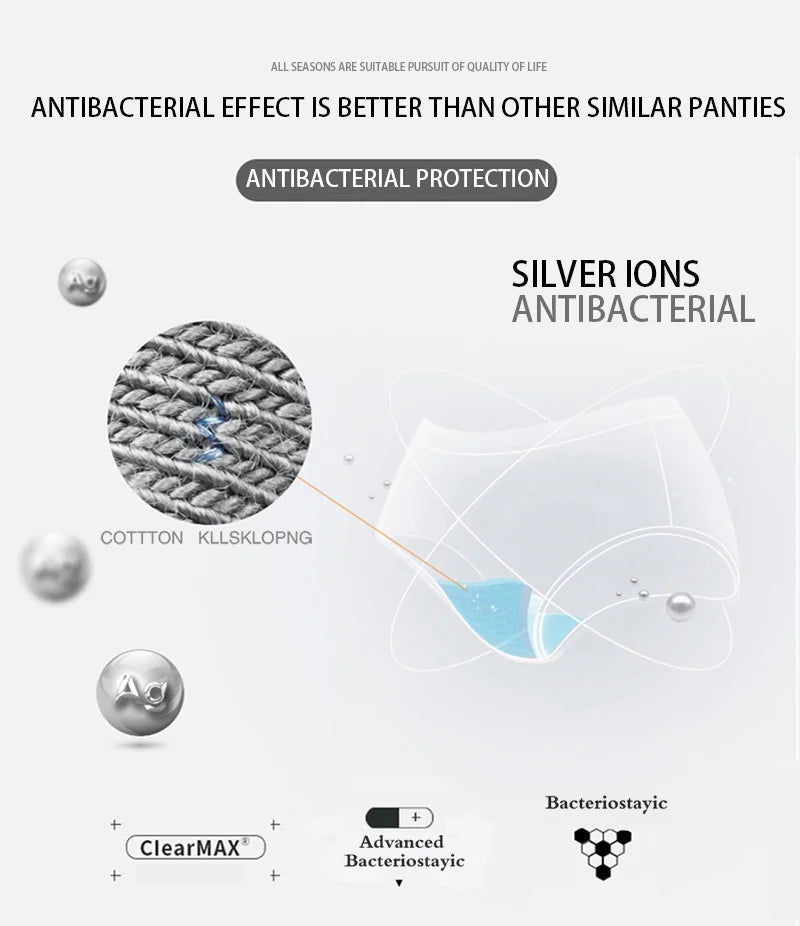 Women's Cotton Lace Briefs 3-Piece Set - Comfortable Underwear