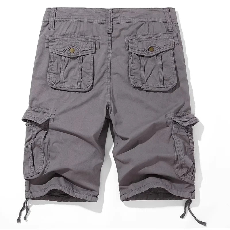 Men's Summer Cotton Cargo Multi Pocket Casual Shorts
