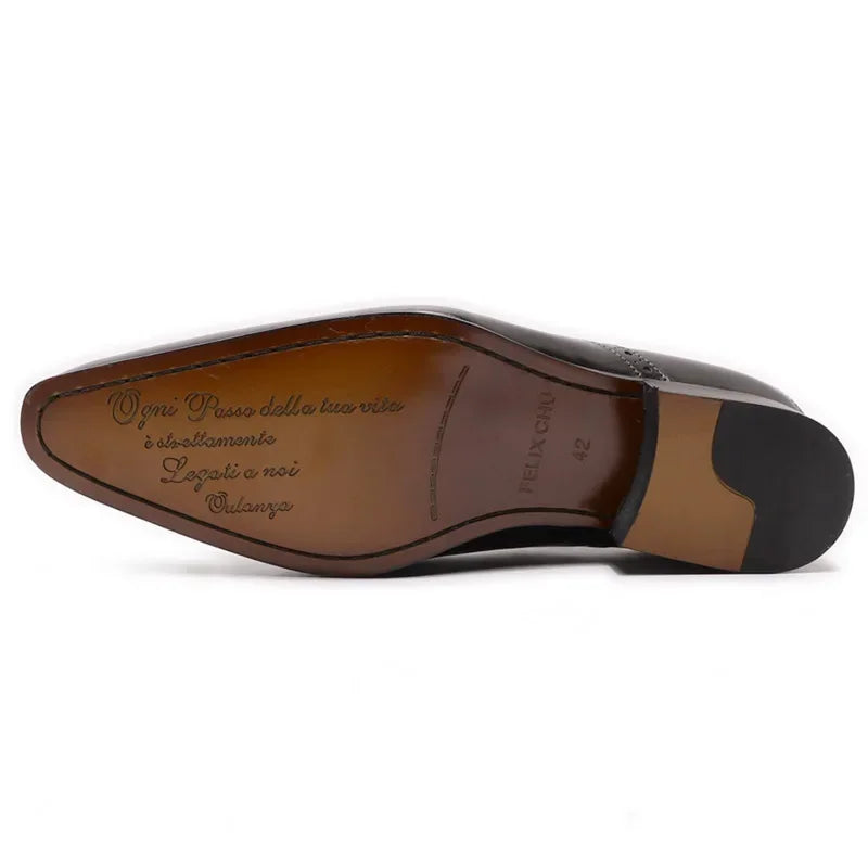 Men's Genuine Leather Oxford Brogues - Italian Style