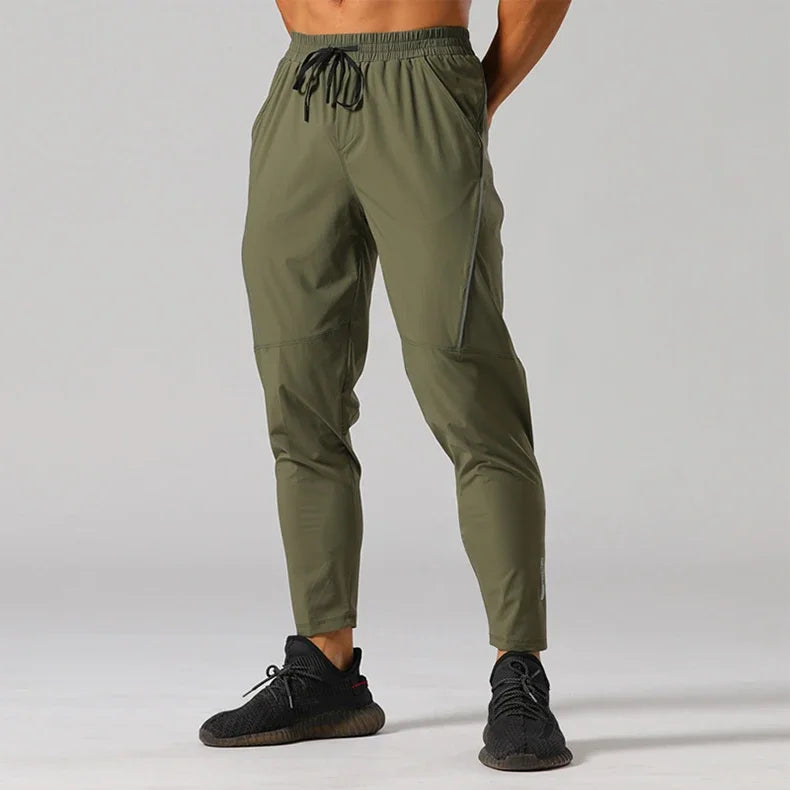 Men's Gym Casual Sweatpants Breathable Quick-Drying Ice Silk  Sports Jogging Training Trousers