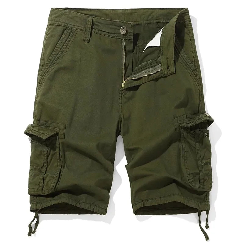 Men's Summer Cotton Cargo Multi Pocket Casual Shorts