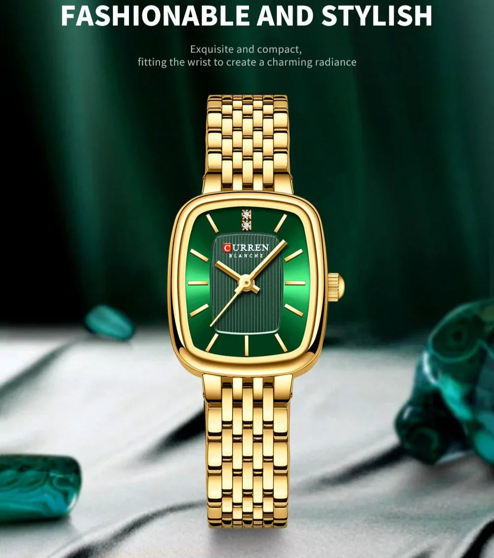 Luxury Women's Waterproof Watch - Stainless Steel Band Quartz Wristwatch