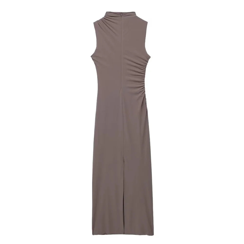 Pleated Maxi Dress