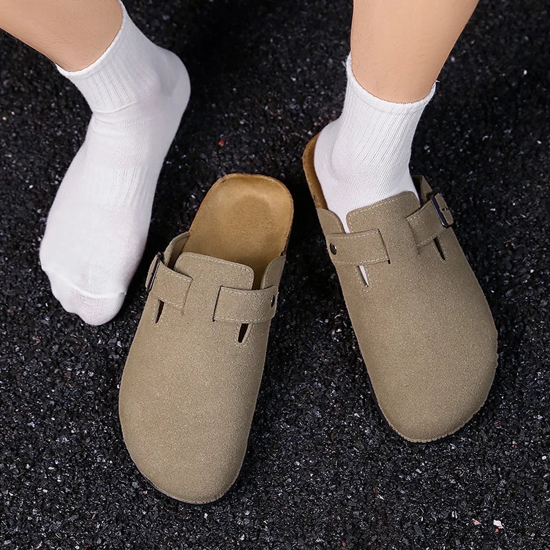 Closed Toe Slippers - Men's Buckle Design Indoor & Outdoor Garden Clogs