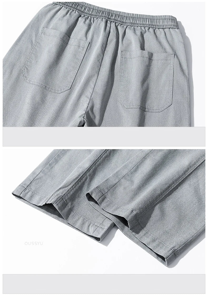 Men's Lyocell Wide Leg Casual Trousers | Lightweight Summer Pants M–5XL