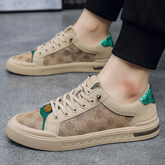 Men's Print Design Casual Sneakers