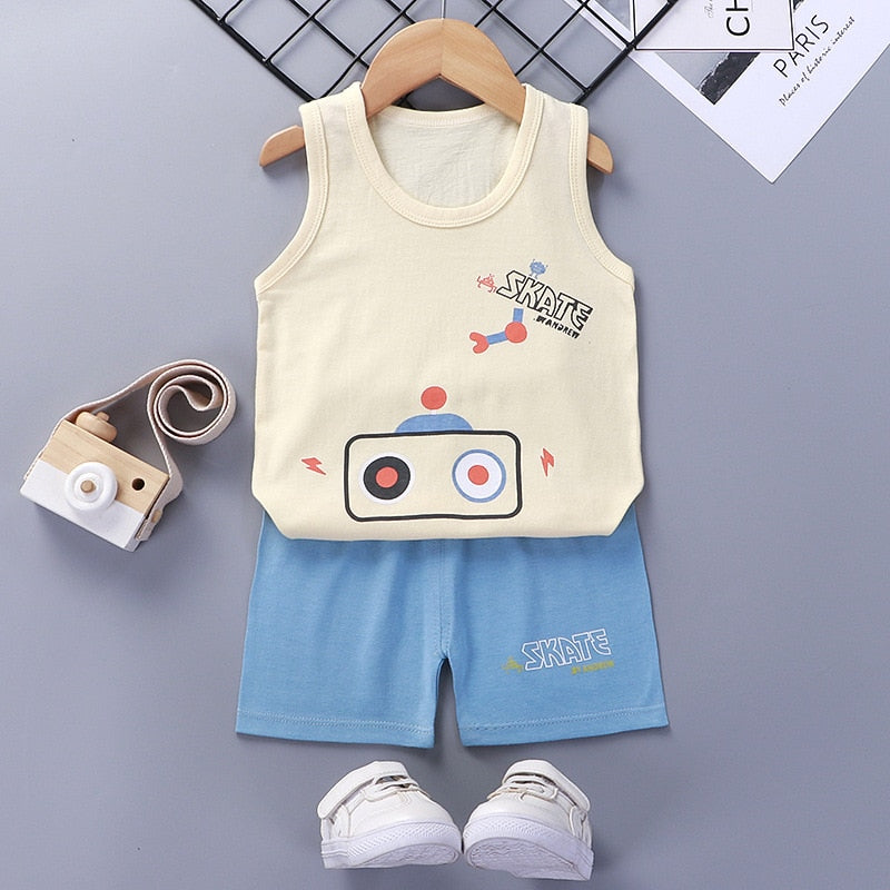 2PCS Children's Boy's Vest Set