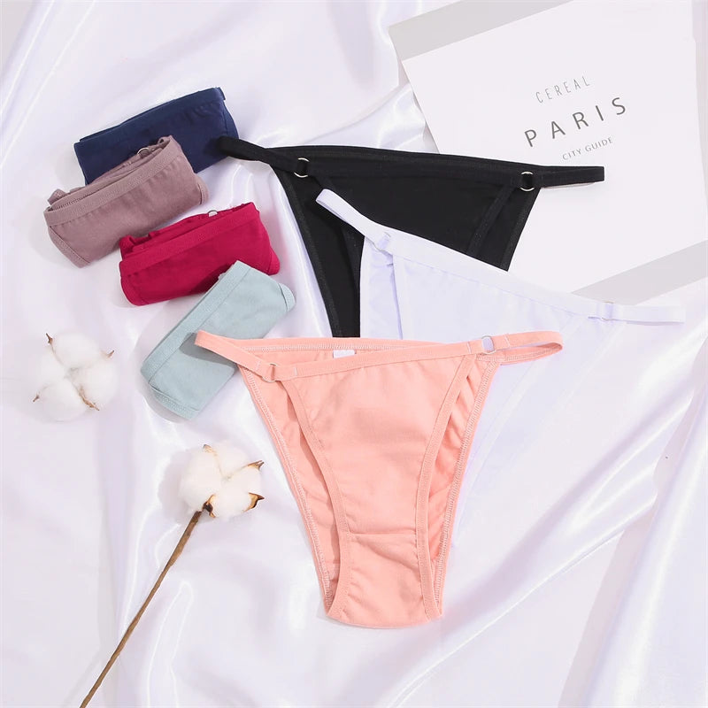 Women's Cotton Briefs Low Waist Seamless Underwear  Bikini Breathable Lingerie