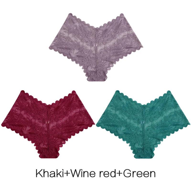 Women's Floral Lace Briefs 3-Pack