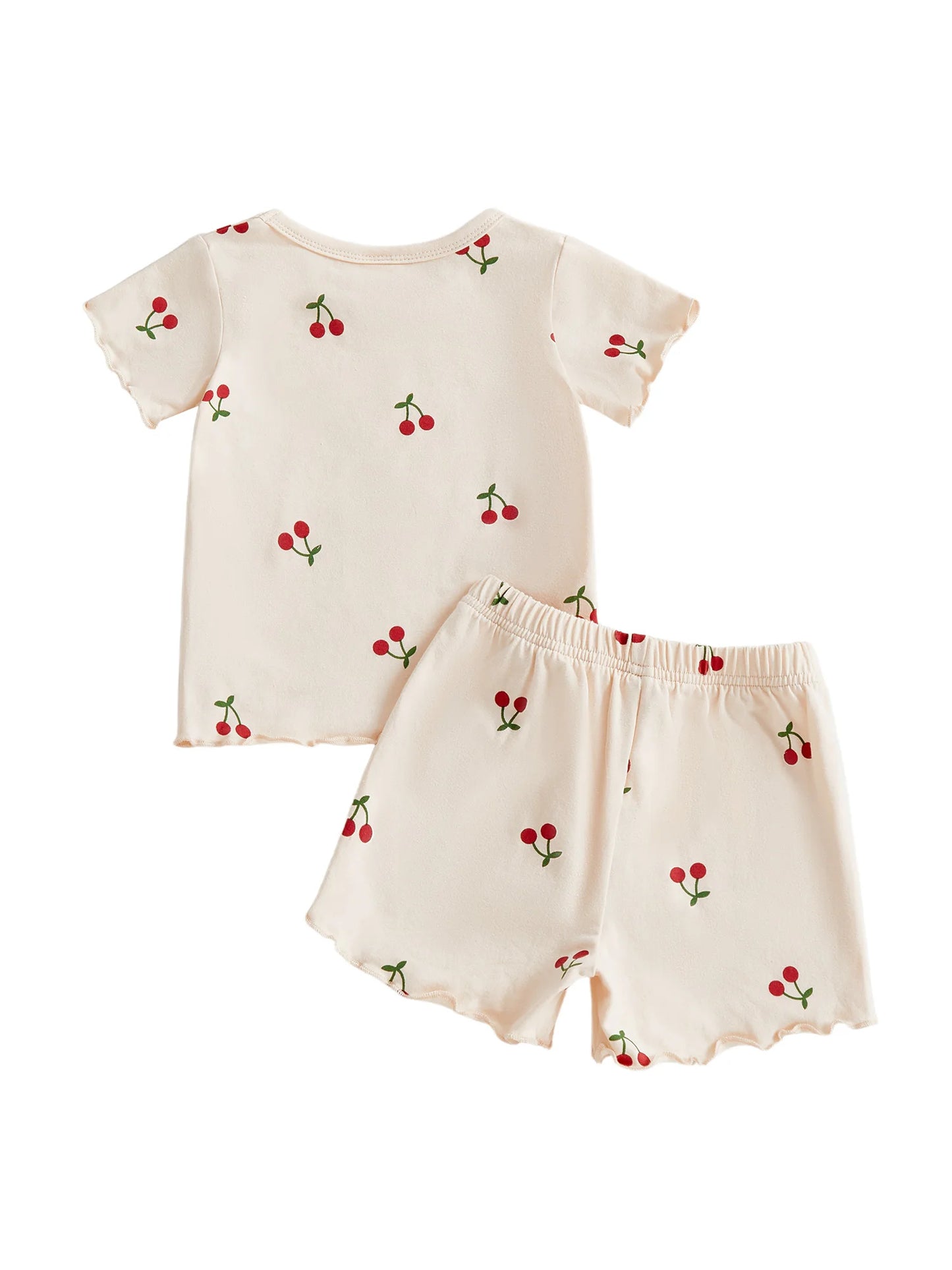 Baby Girls' Cherry Print Top & Shorts Set