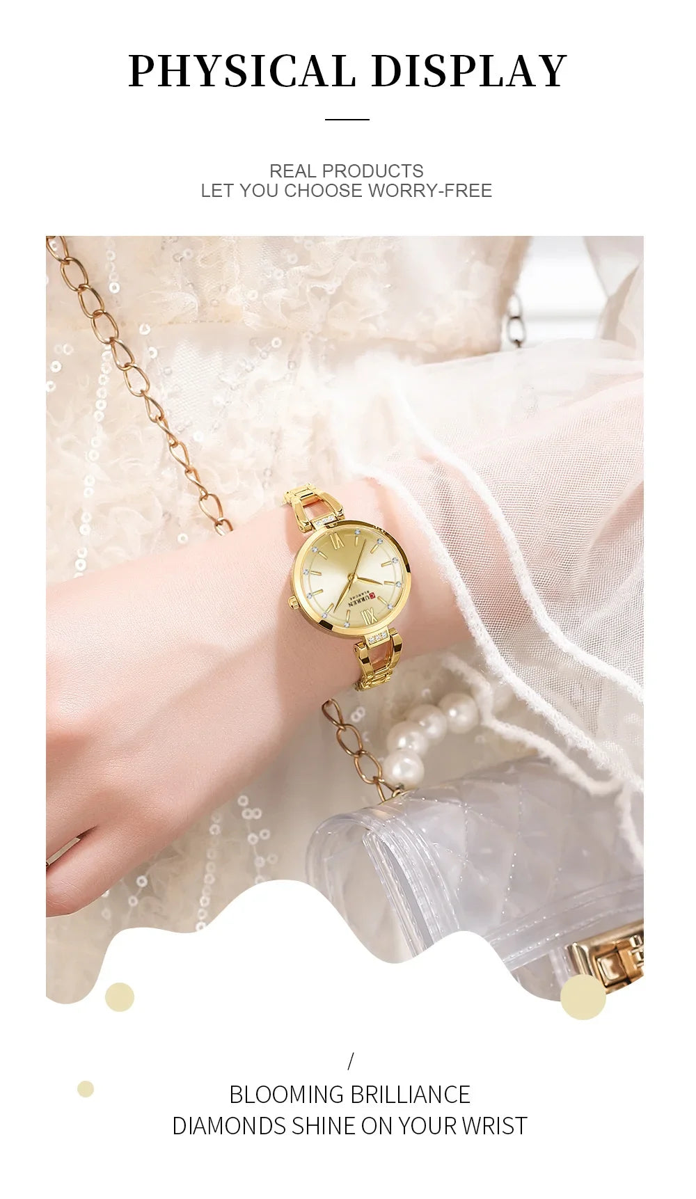 Elegant Stainless Steel Quartz Watch - Waterproof Fashion Timepiece