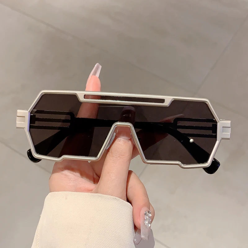 Unisex Oversize Rectangle Sunglasses