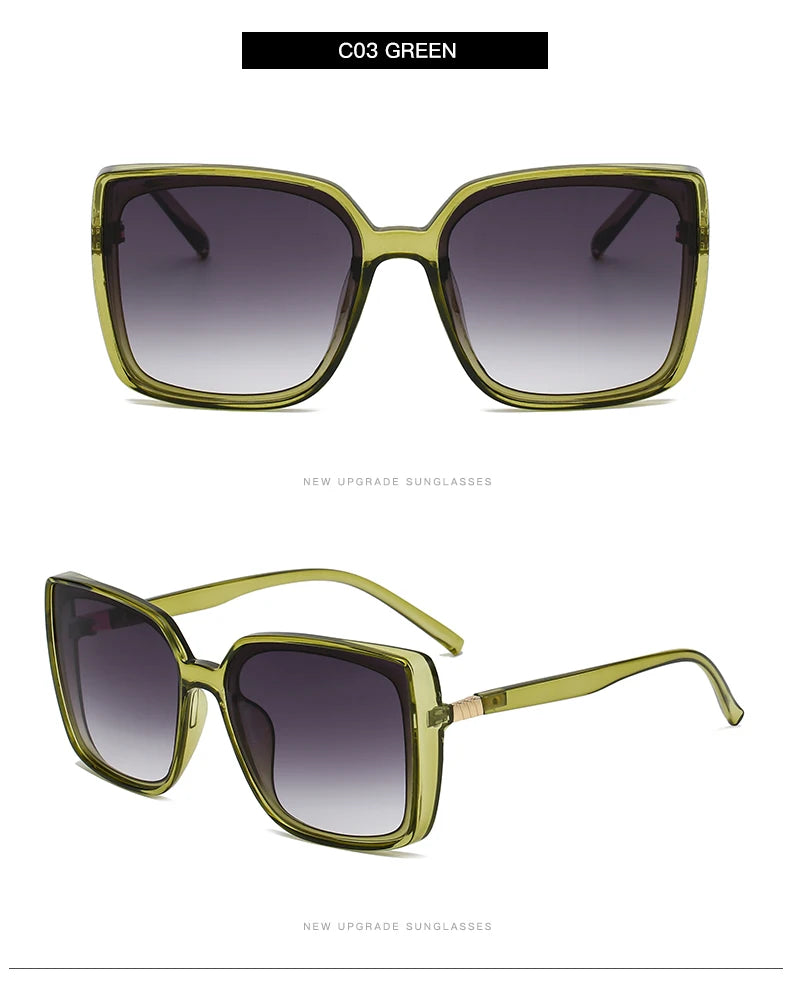 Y2K Vintage Square Sunglasses - 3 Pack Retro Driving UV400 Unisex Eyewear