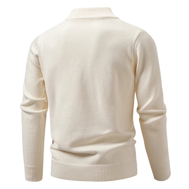 Men's Loose Fit Half-Zip Sweater