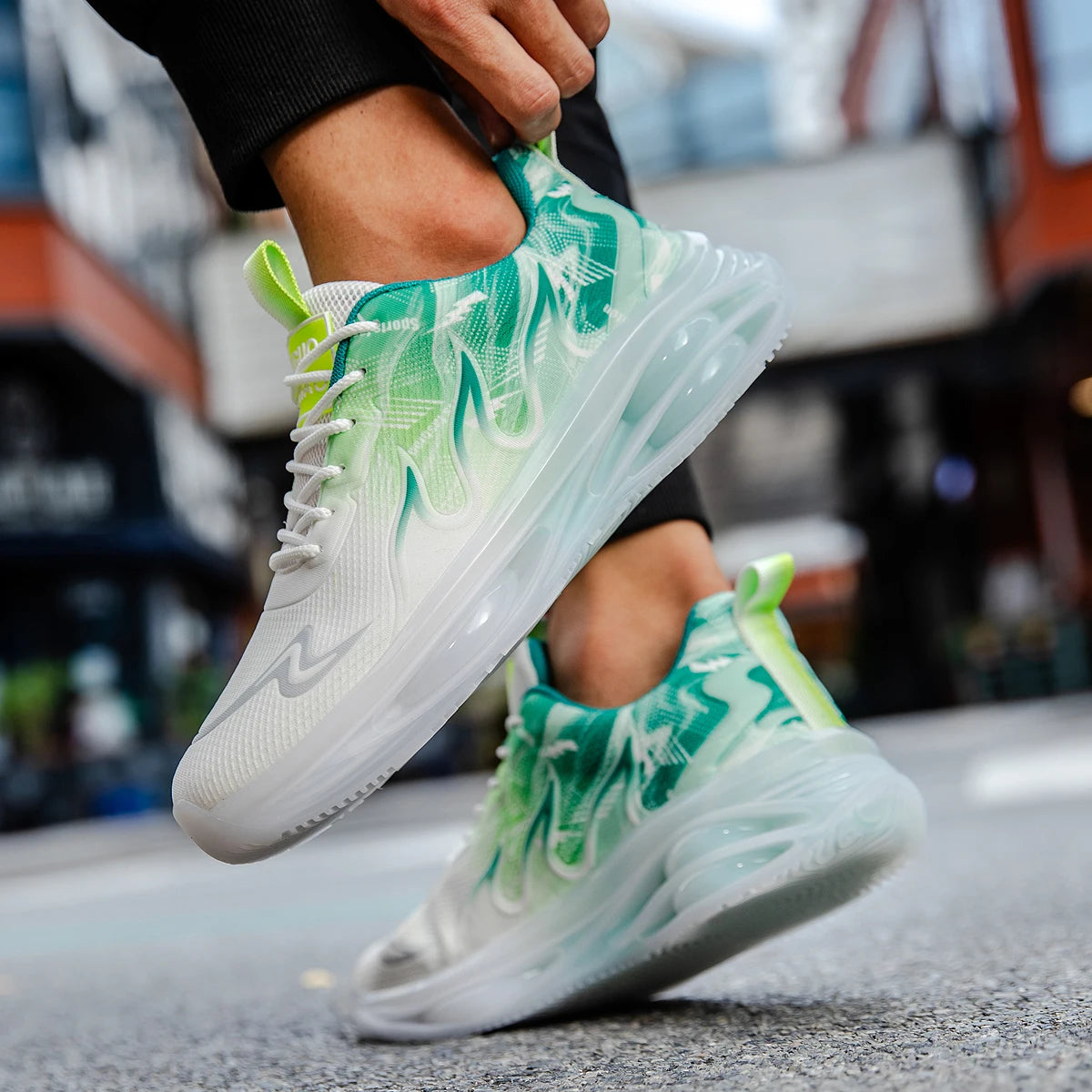 Men's Summer Breathable Sports Light Running Tennis Casual Sneakers Platform Trainers Shoes
