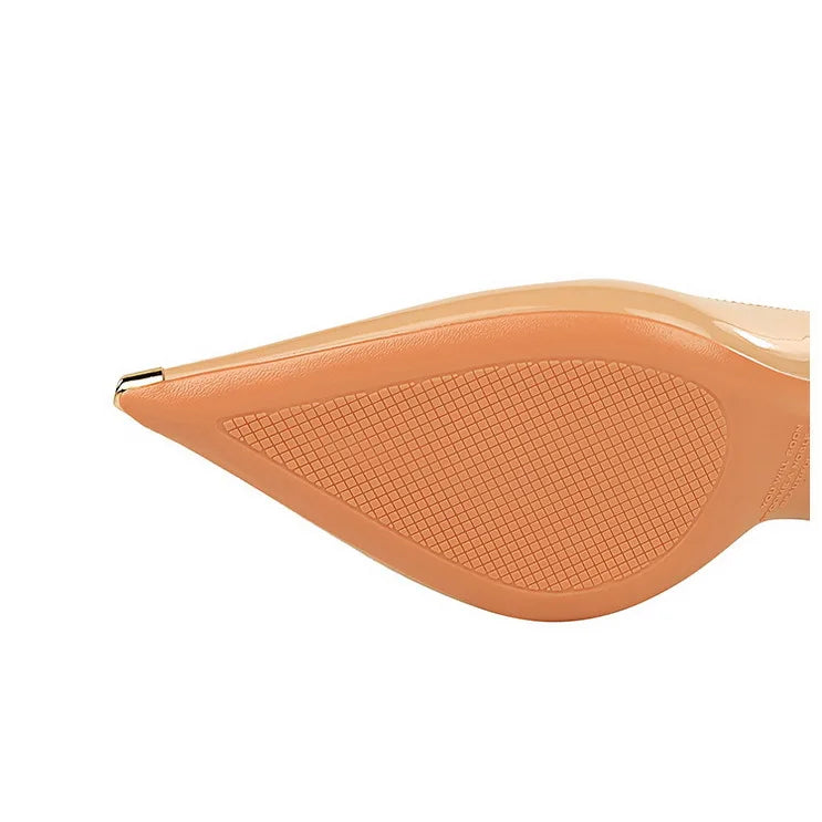Patent Leather Metal Tip Pumps - Available in 7cm and 10.5cm Heel Heights