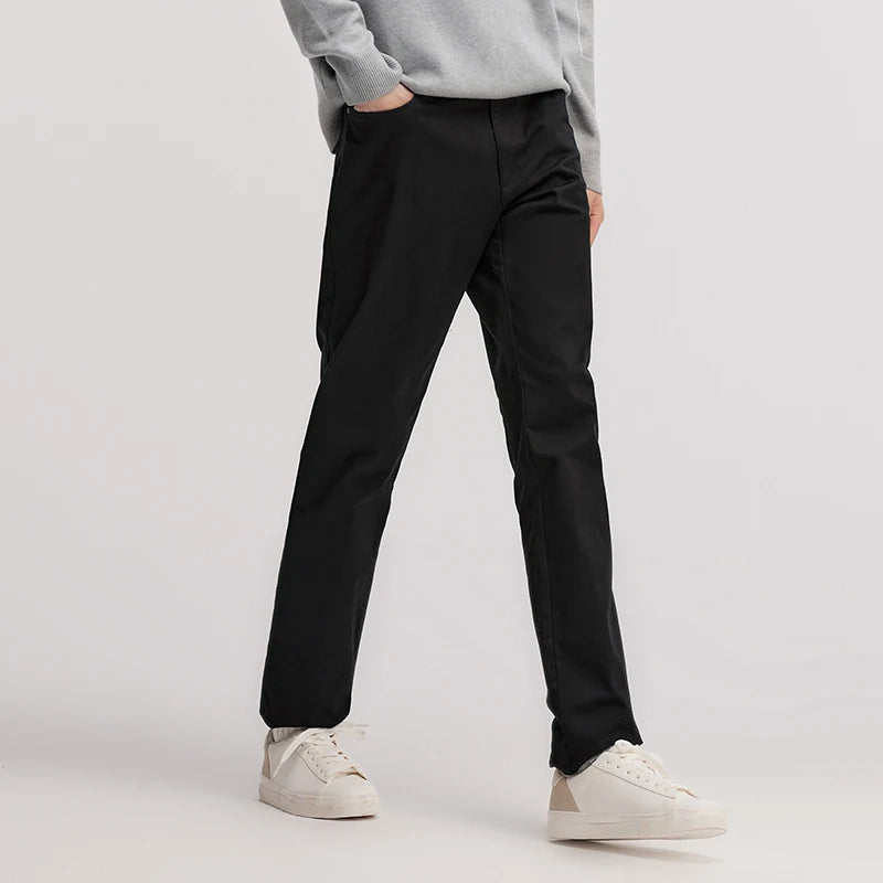 Men's Casual Pants - Minimalist Style Long Trousers for Daily Commuting