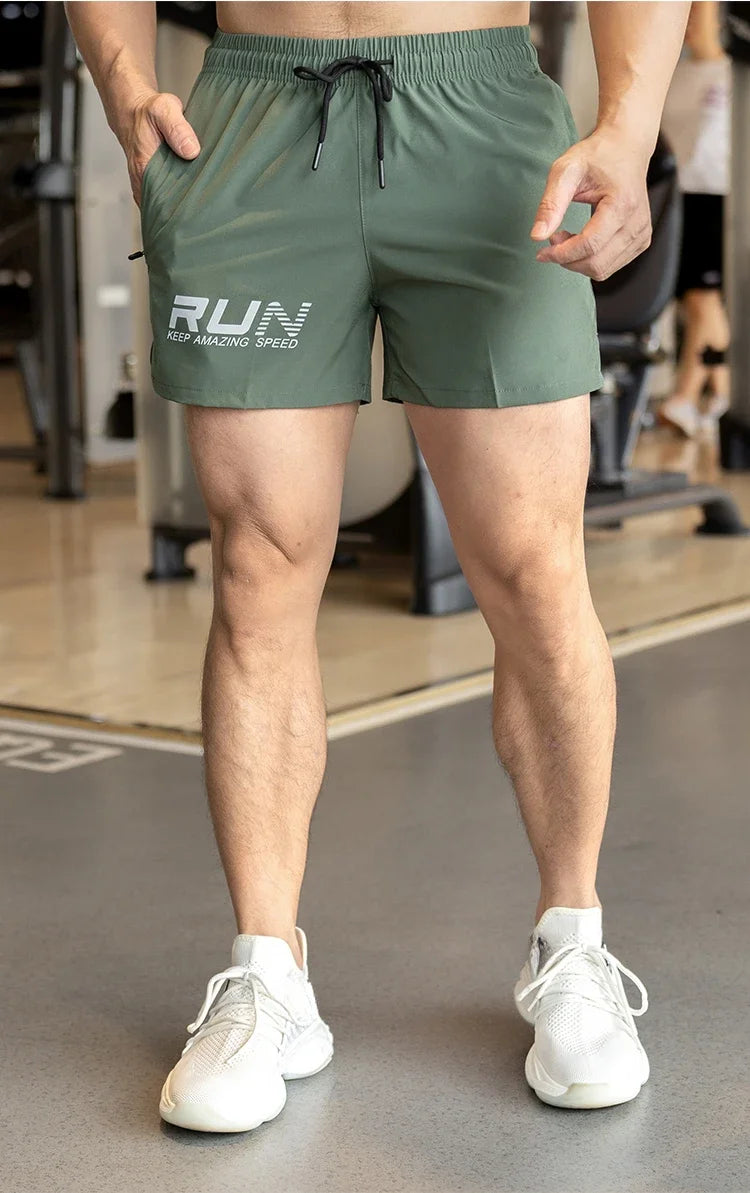 Men's Summer Gyms Workout Bottoms Fitness Sports Quick Dry Beach Jogging Running Sportswear  Shorts