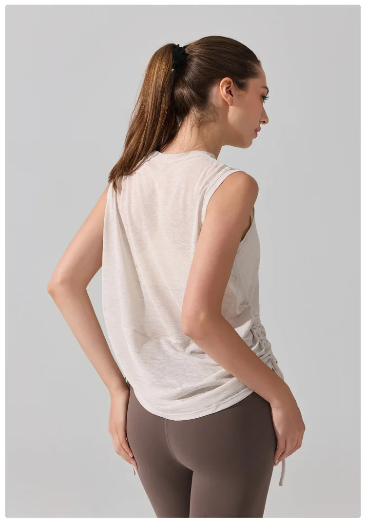 Women's Summer Gym T-Shirt - Breathable Quick Dry Fitness Tank Top