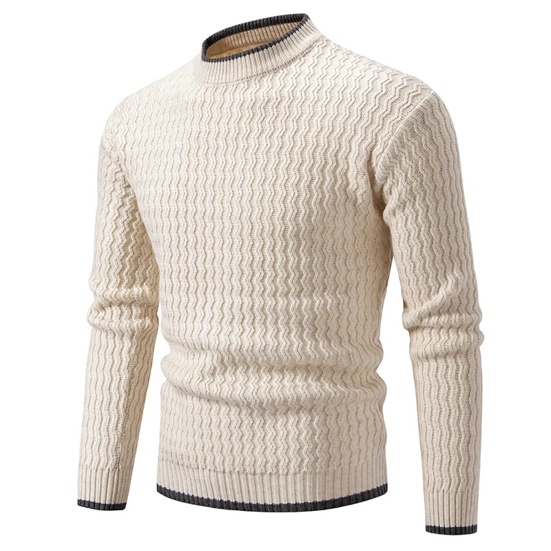 Men's Slim Fit Crew Neck Knit Pullover Sweater
