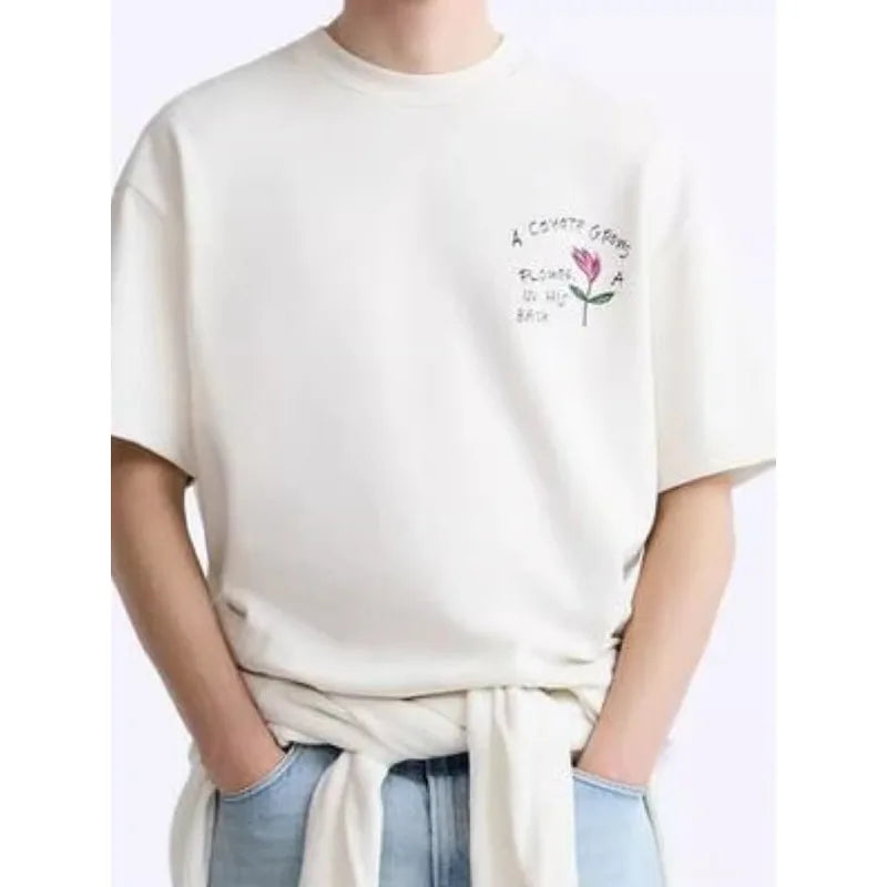 Unisex Loose Fit Printed Cotton T-Shirt