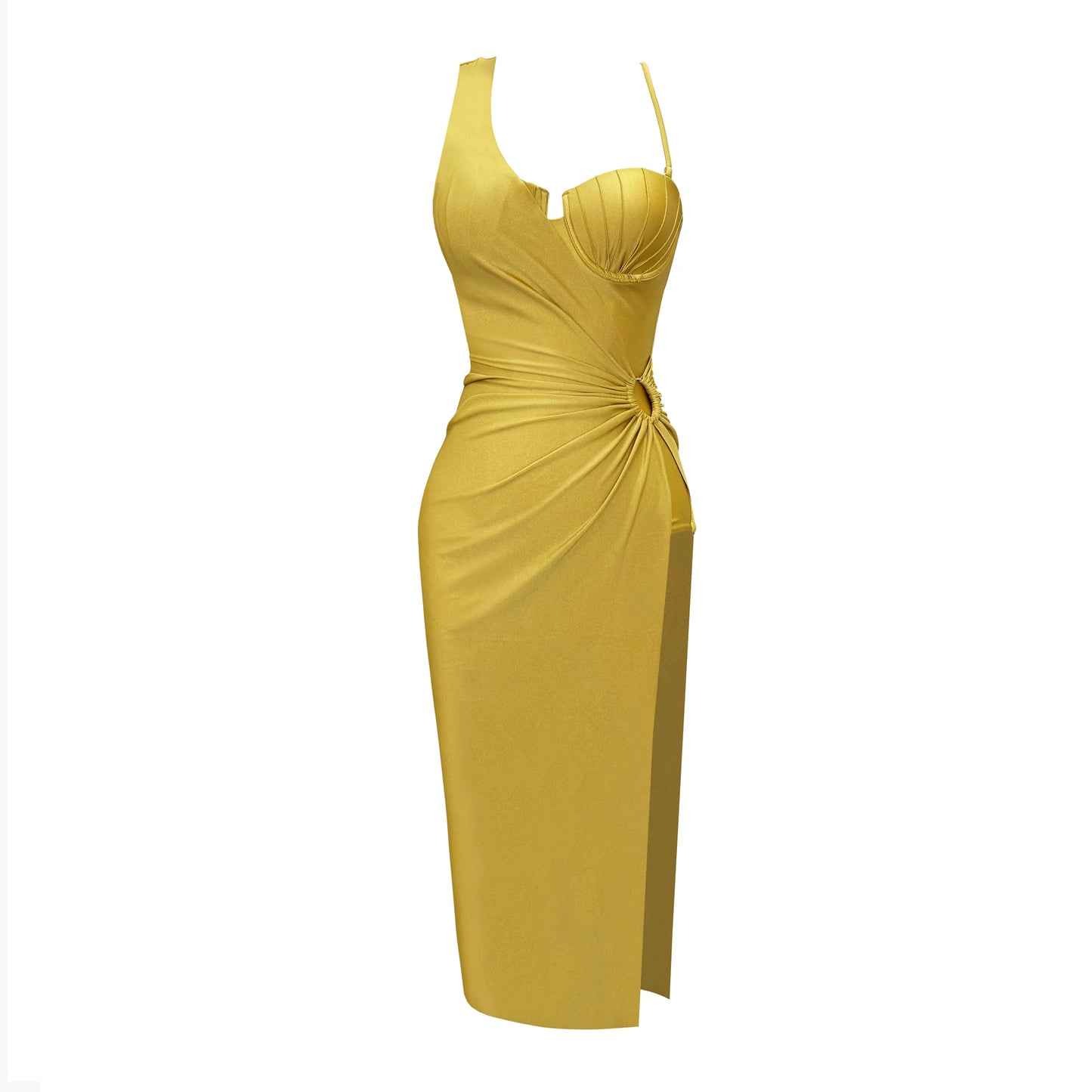 Women's 3PCS  Swimwear with Dress Elegant Cover Up Slim Long Party Dress