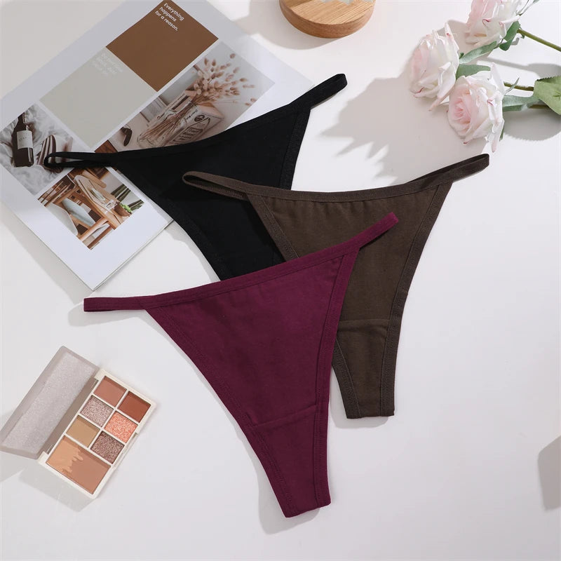 Women's Cotton Thongs 4-Pack