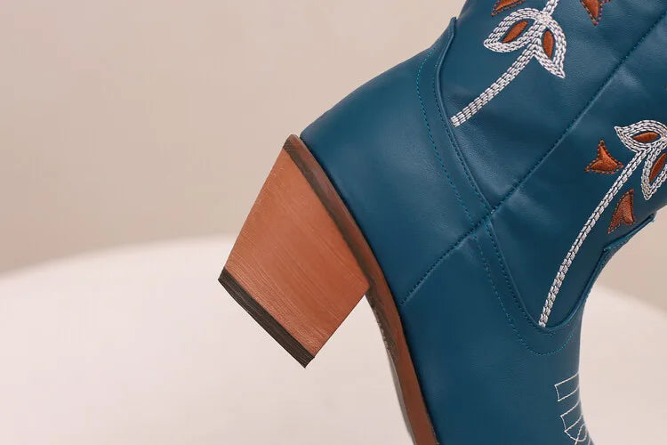 Colour Block Totem Print Chelsea Boots