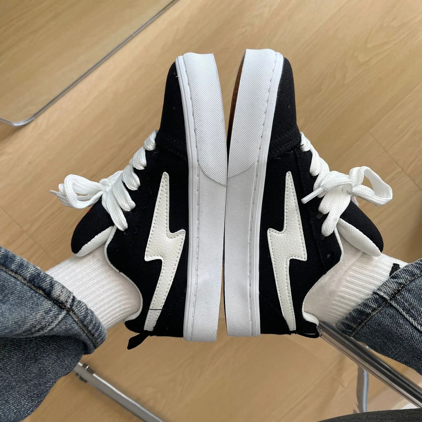 Men's Casual Design Sneakers Sports Shoes Platform Canvas Sneakers