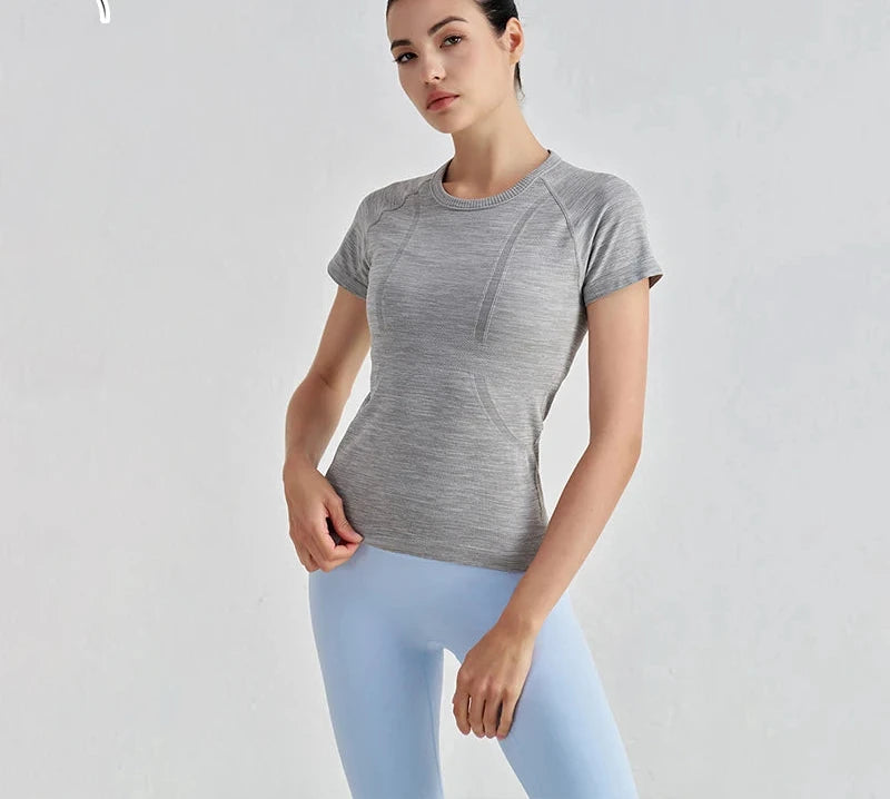 Seamless Short Sleeve Fitness Top