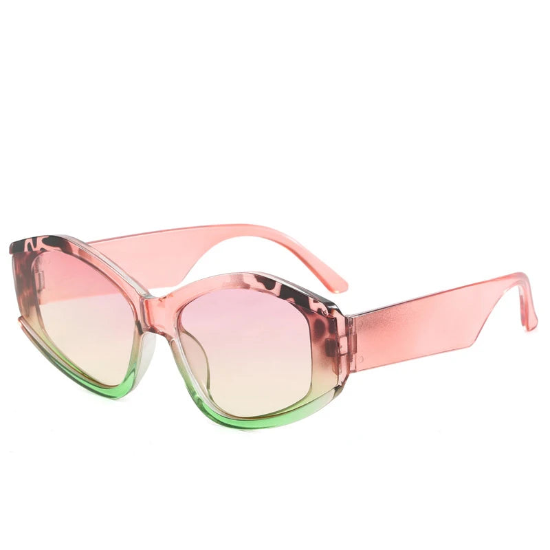 Fashion Large Frame Sunglasses - Colorful UV400 Protection for Women & Men