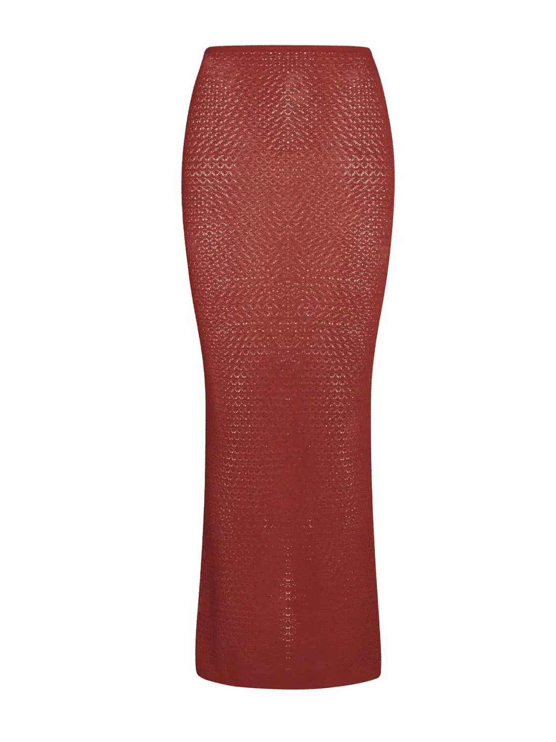 Women's Y2K High Waist A-Line Knitted Mini Skirt - Crochet Style