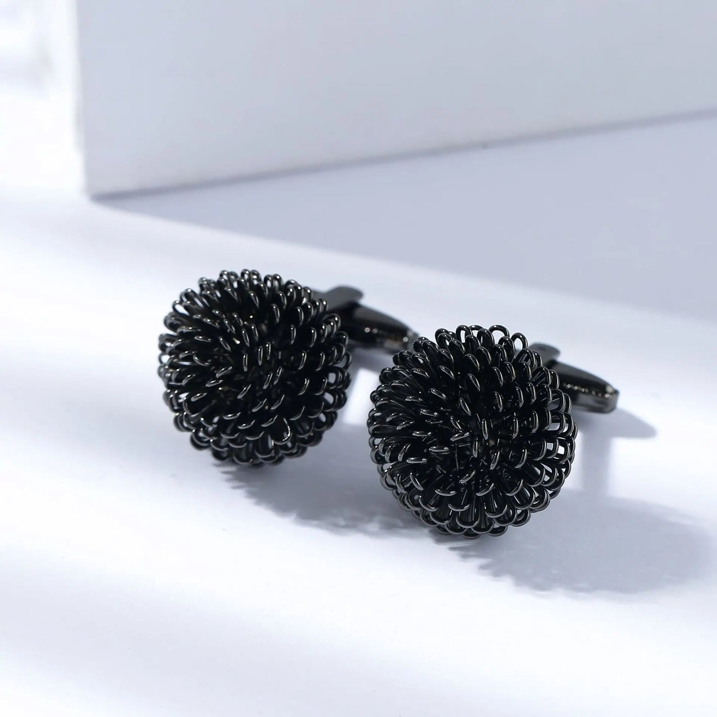 Premium Flower Cufflinks for Men - Round Wedding Shirt Accessories