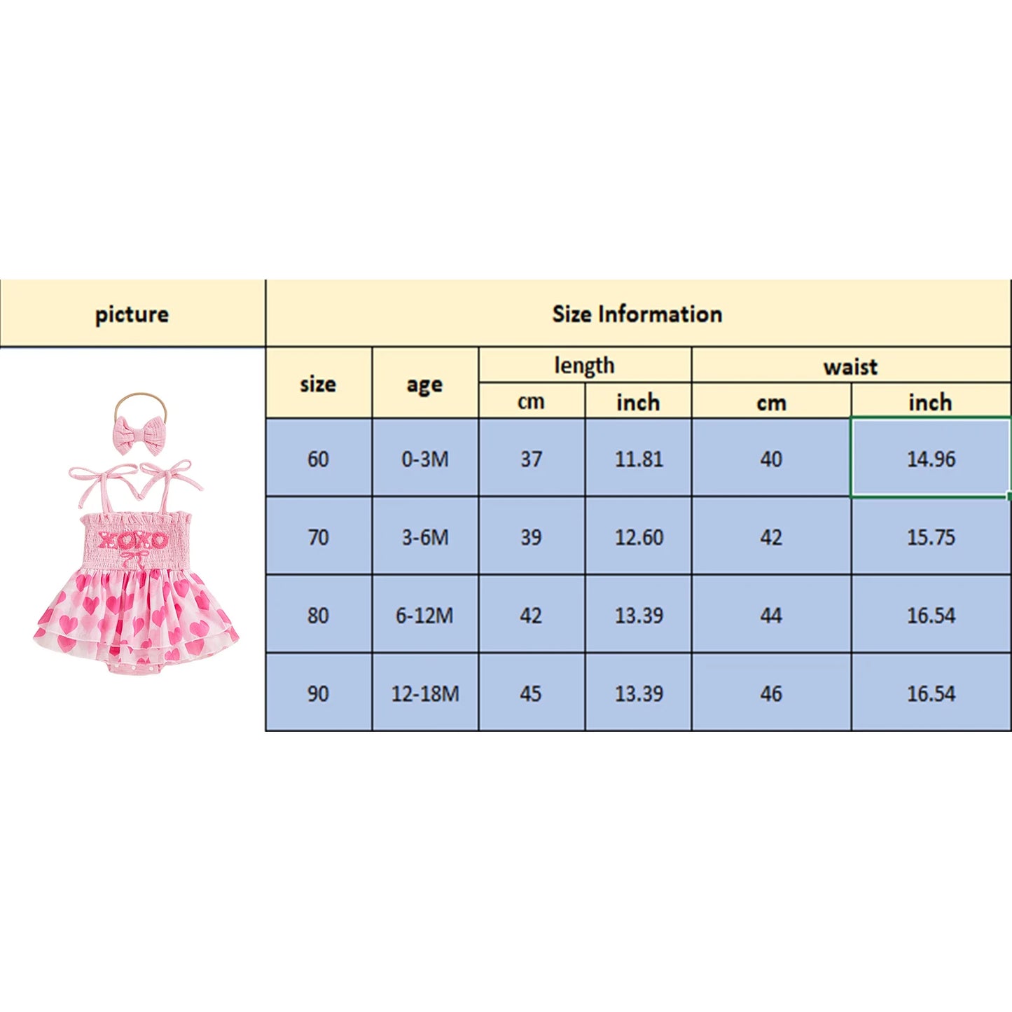 Baby Valentine's Day Romper Set - Letter Embroidery Jumpsuit with Bow Headband