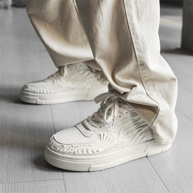Men's Casual Platform Trainers Sneakers